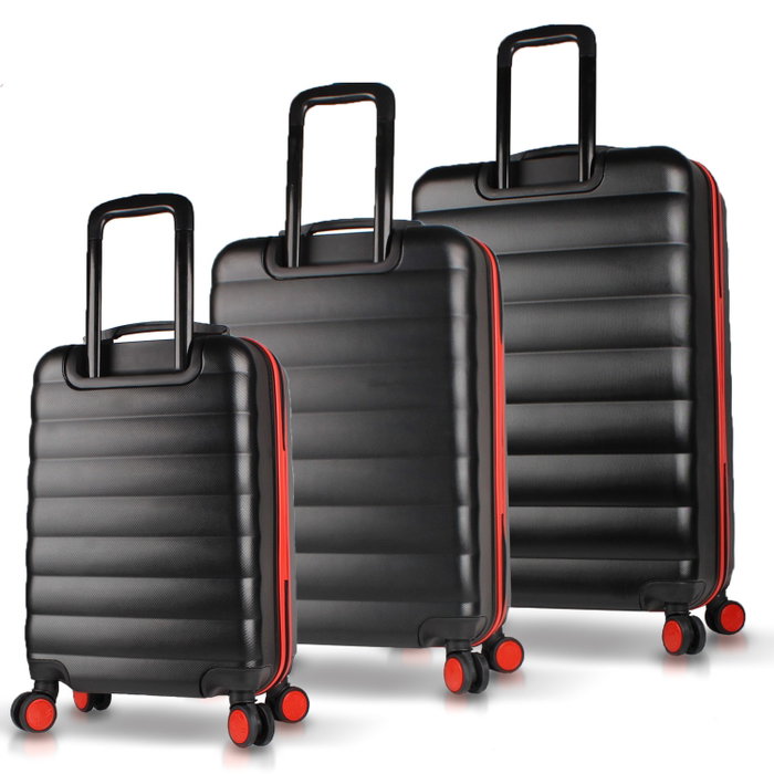 Zoozie Bags Juego de Maletas de 3 Piezas Negro Zoozie Bags Juego de Maletas de 3 Piezas Negro